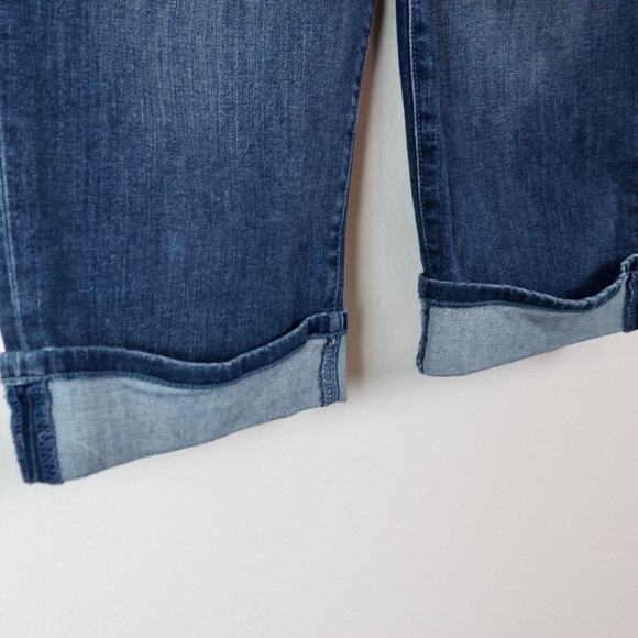 NYDJ Size 12 Petite Marilyn Straight Crop Jeans Mesquite Blue Wash - Picture 6 of 12